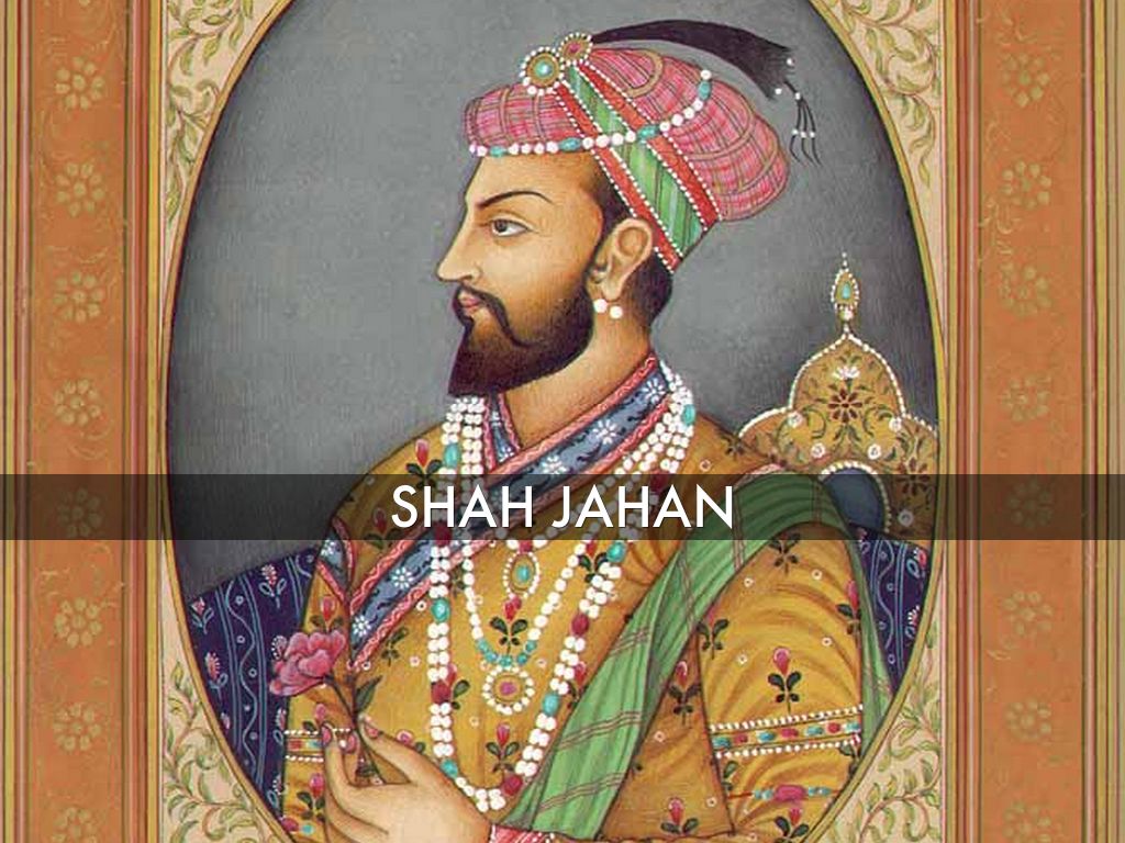 Shah Jahan and Mumtaz Mahal  Mughal Painting Wallpaper