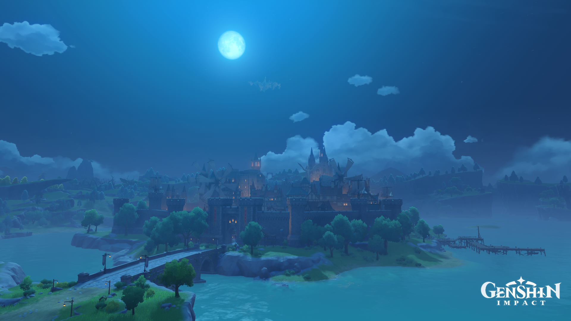 Wallpaper, Genshin Impact, landscape 1920x1080