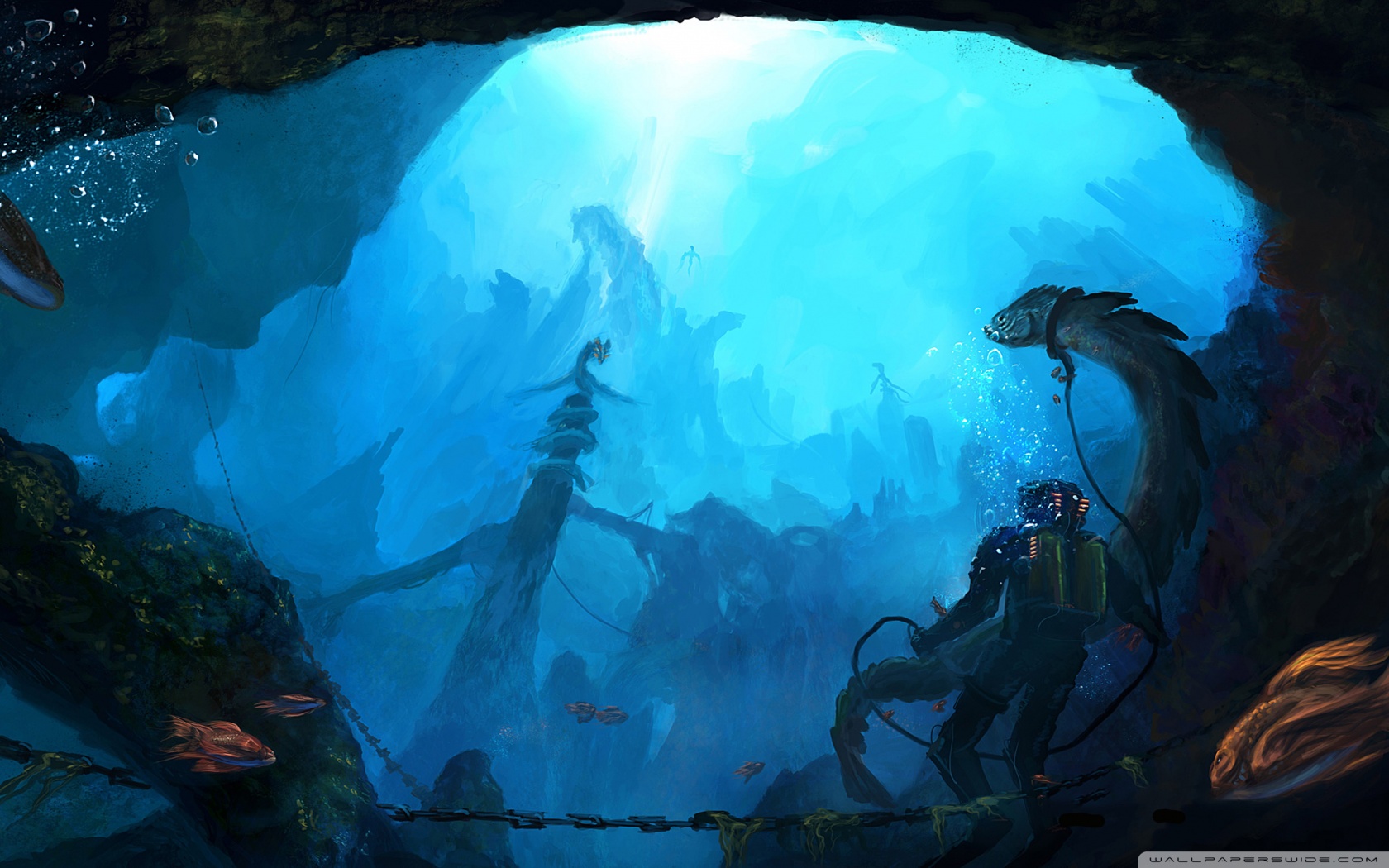 Underwater Ultra HD Desktop Background Wallpaper for 4K UHD TV, Widescreen & UltraWide Desktop & Laptop, Multi Display, Dual Monitor, Tablet