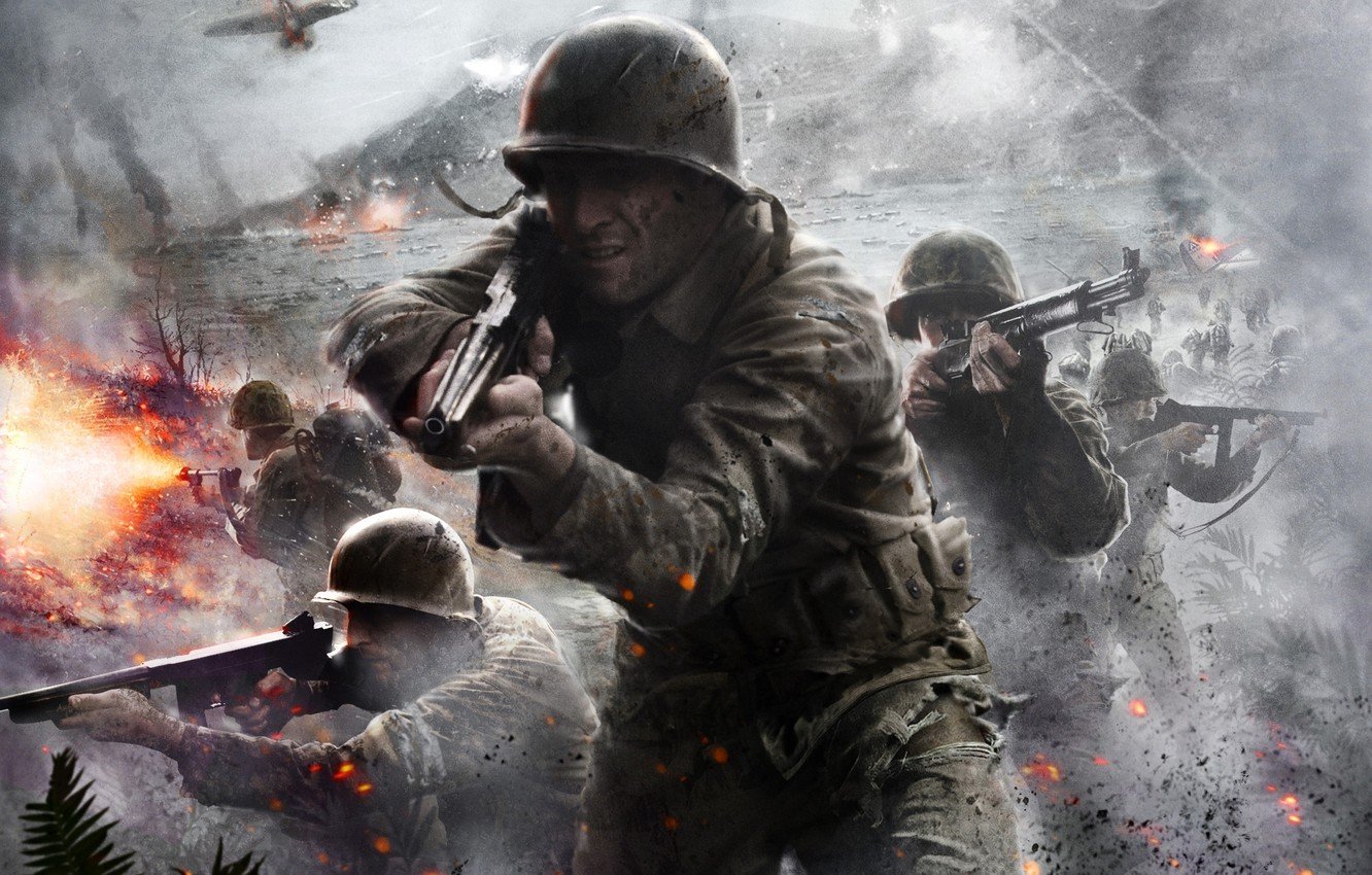 Wallpaper Art, Game, Activision, Call of Duty: World at War image for desktop, section игры