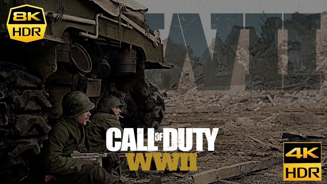 Call Of Duty WW2 S.O.E 4K 8K HDR UHD Gameplay (COD World War 2)PC RTX 3090