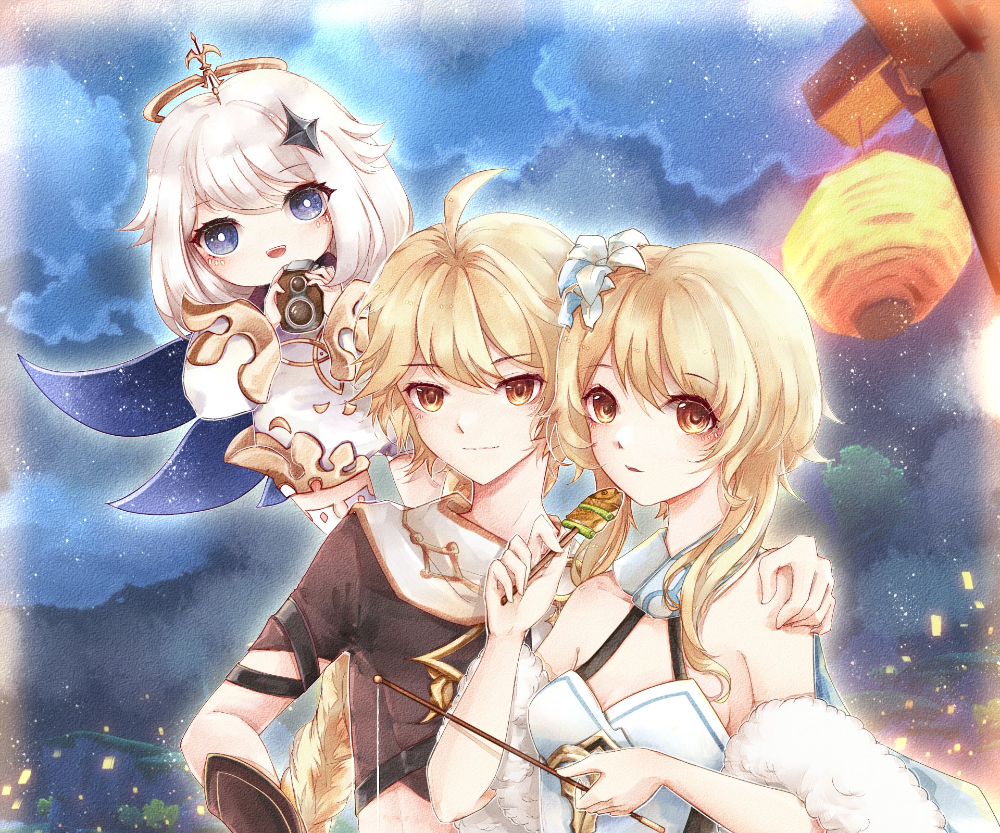 Video Game Genshin Impact Aether (Genshin Impact) Lumine (Genshin Impact) Paimon (Genshin Impact) Wallpaper. Wallpaper background, Background image, Wallpaper