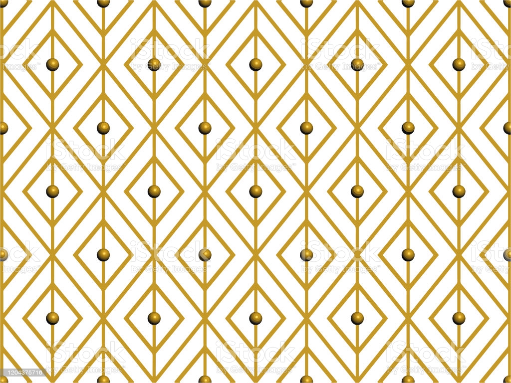 3D Golden Vector Vector Seamless Geometric Pattern Gold Linear Pattern Wallpaper For Your Design Stock Illustration Image Now