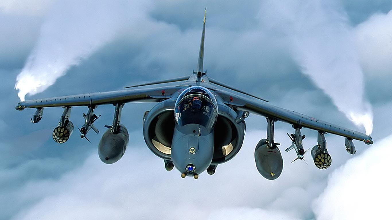 Desktop Wallpaper · Gallery · HD Notebook · RAF Harrier 1366x768