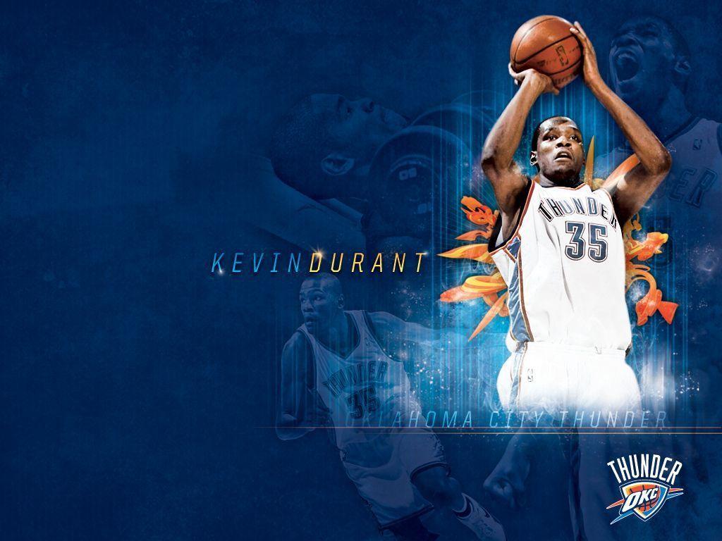 Basketball Wallpaper. Kevin Durant Thunder Shooting Wallpaper