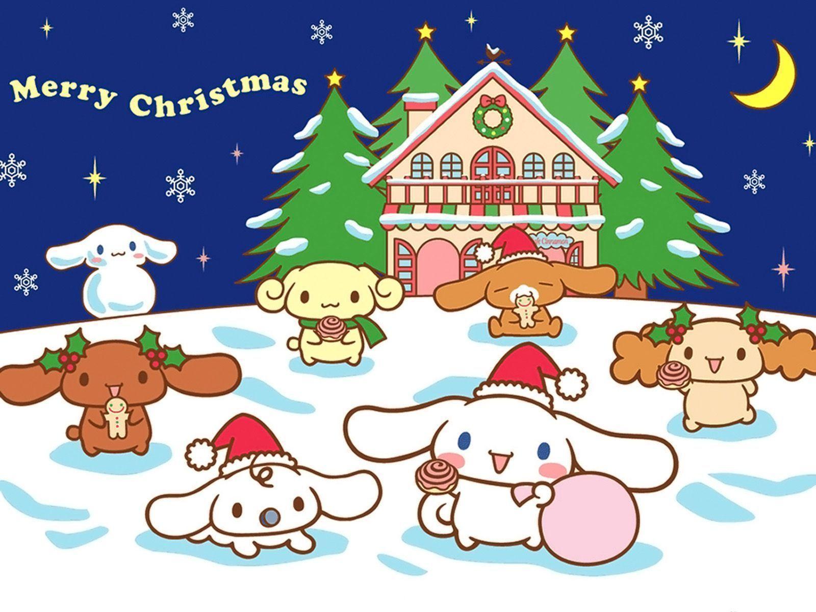 Cute Christmas Hello Kitty Wallpaper
