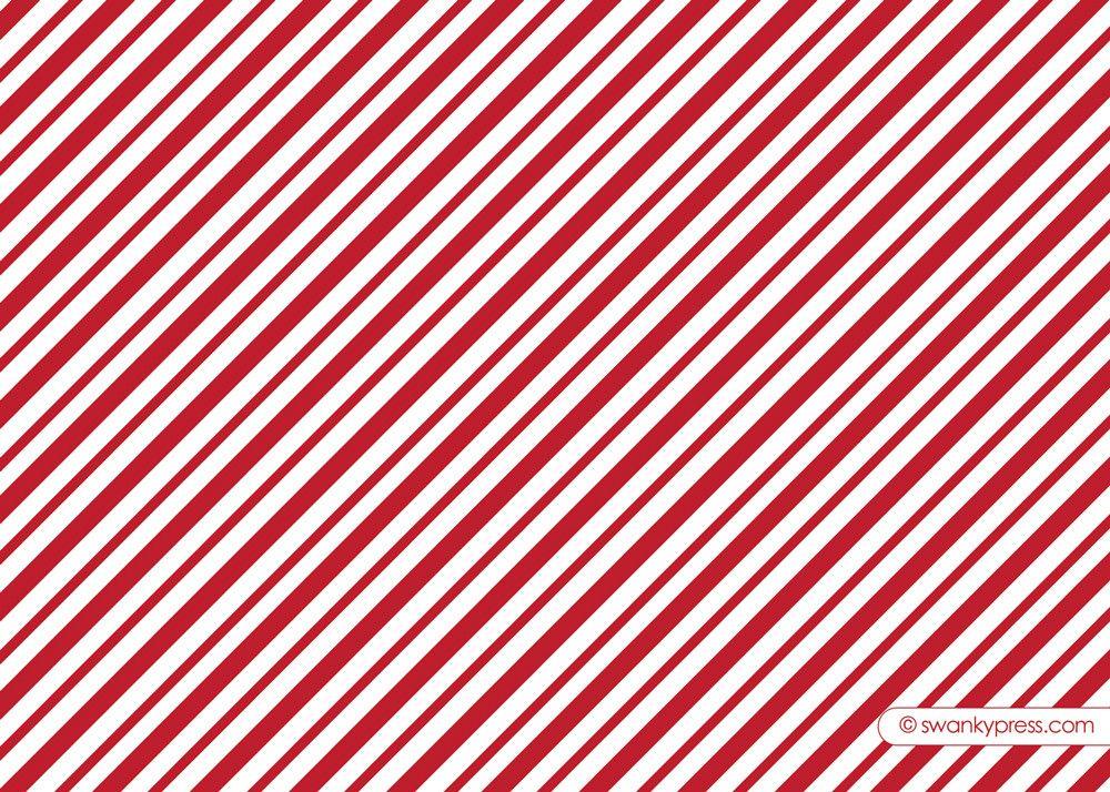 Crossed Candy Canes Invitation