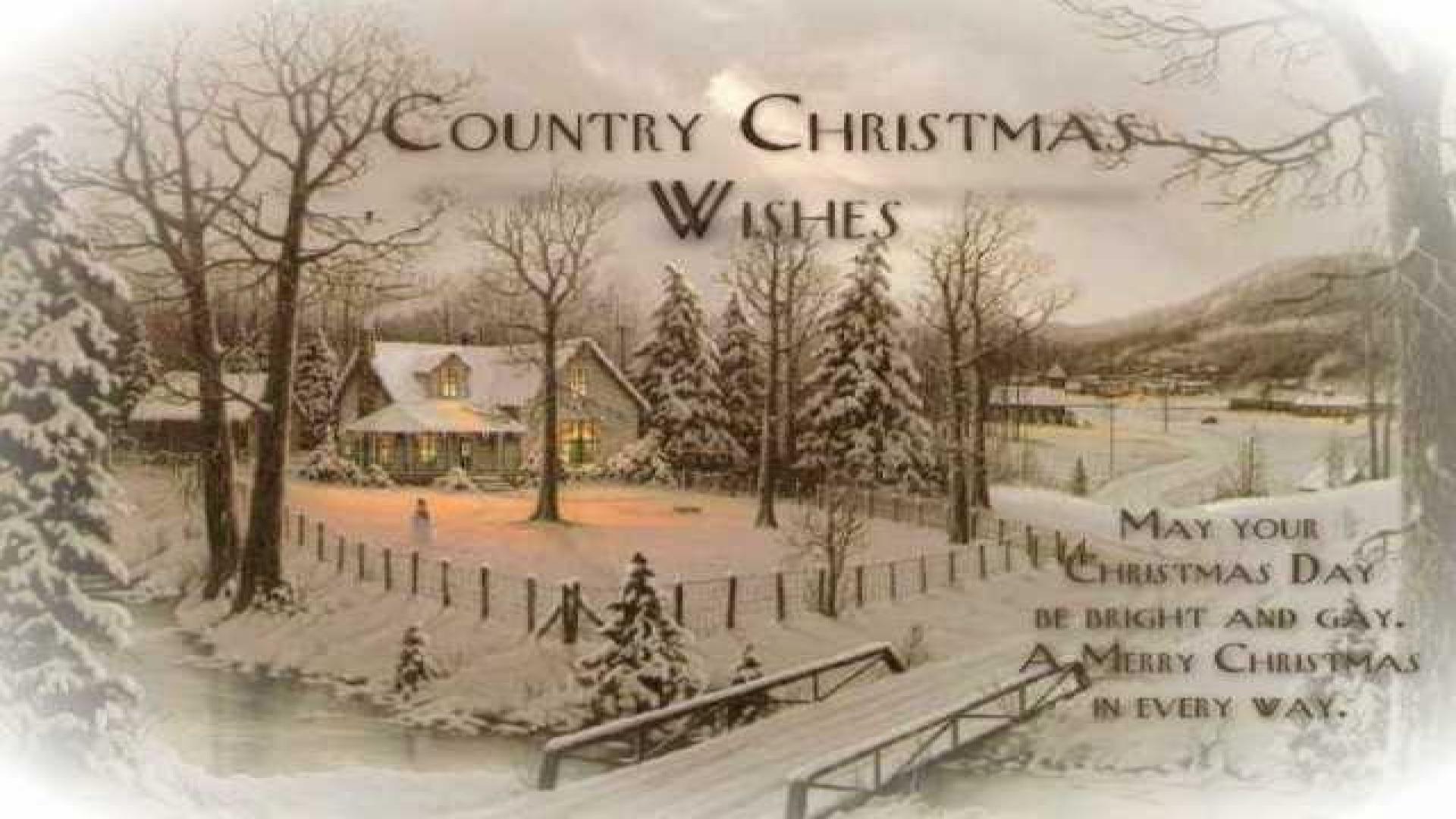 real country christmas background