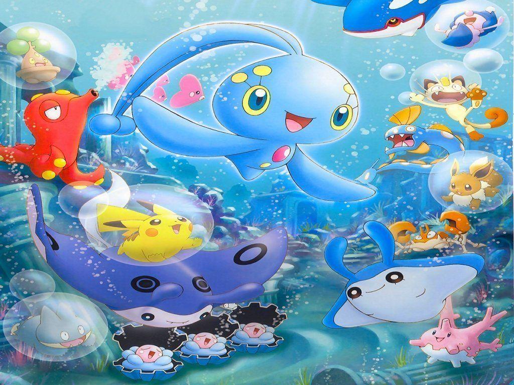 Manaphy and Friends pokemon club Wallpaper