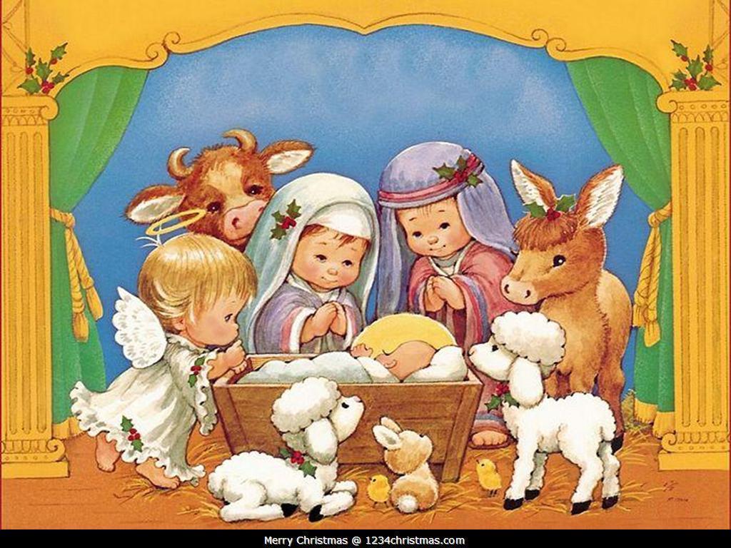 Nativity Scene Wallpaper for FREE Download