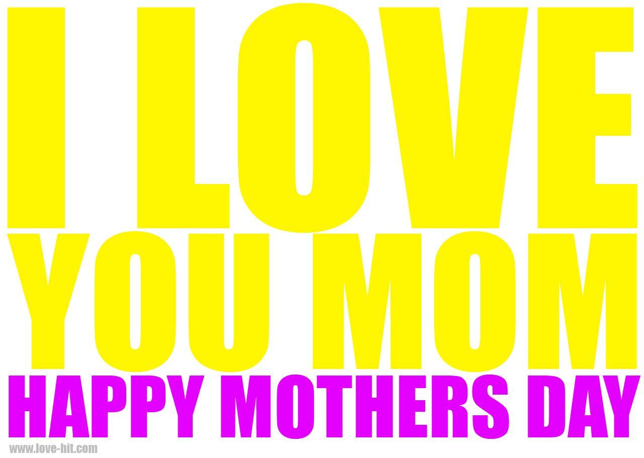 Image For > I Love You Mom Logo