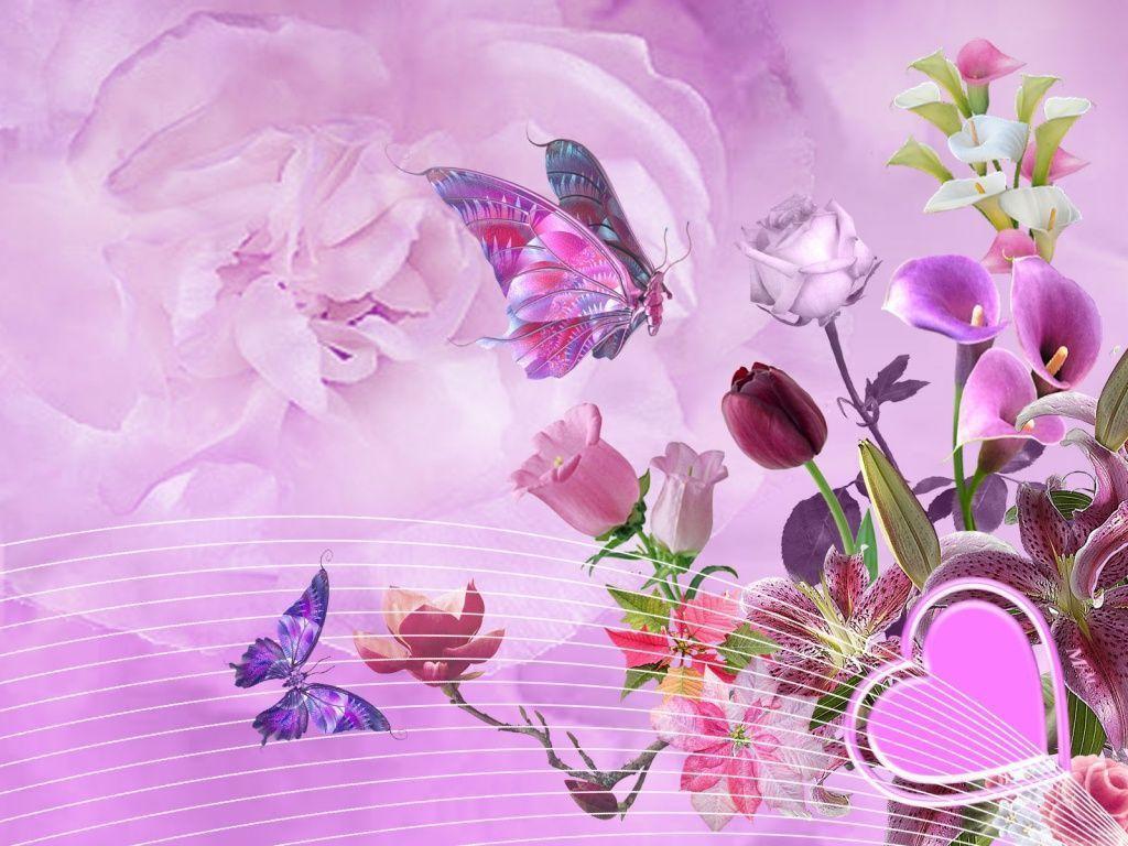 Flower Art Wallpaper Background Wallpaper