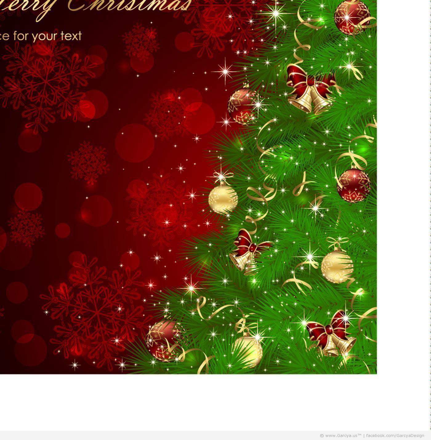 Free Vector Background with Christmas Theme Design Blog