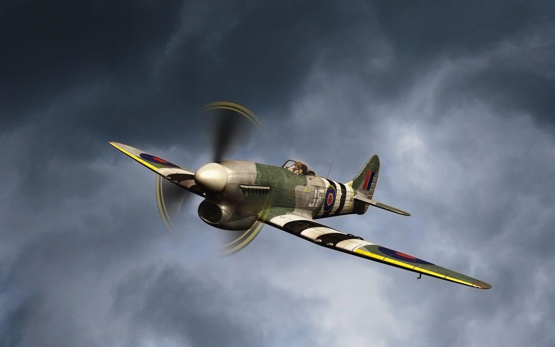 Spitfire Wallpaper, Aviation Wallpaper, the sky, the aircraft