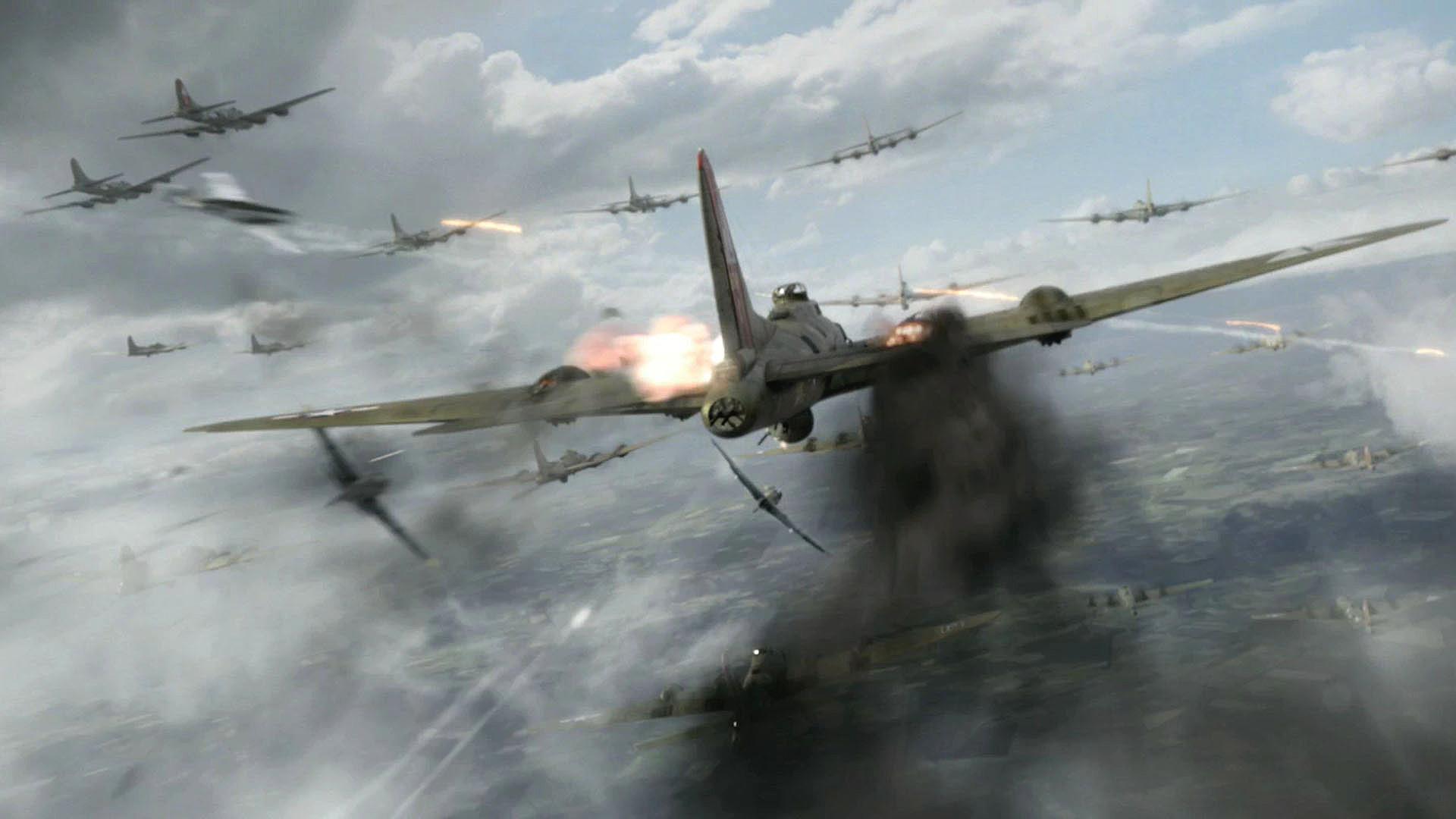 Red Tails Shot Down In Flames Wallpaper 1920x1080 px Free Download