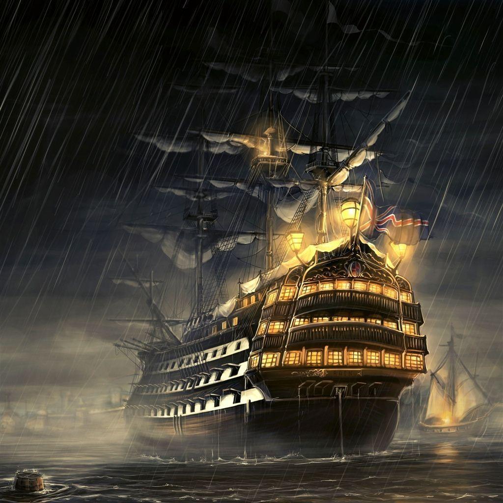 Wallpaper For > Ghost Pirate Ship Wallpaper