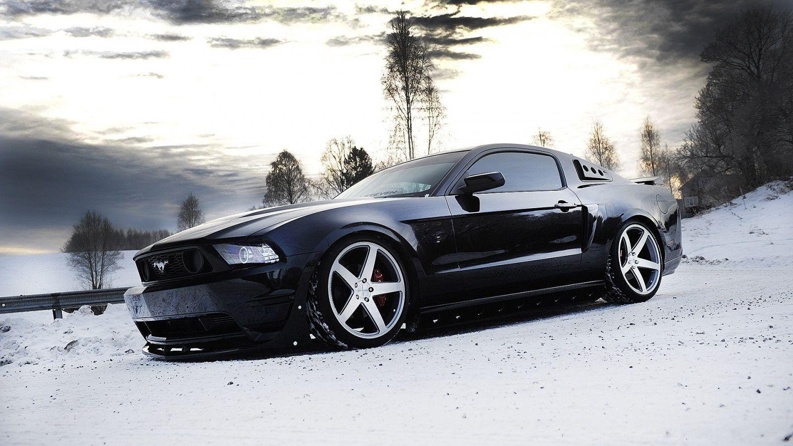 Download Black Ford Mustang Wallpaper. Full HD Wallpaper