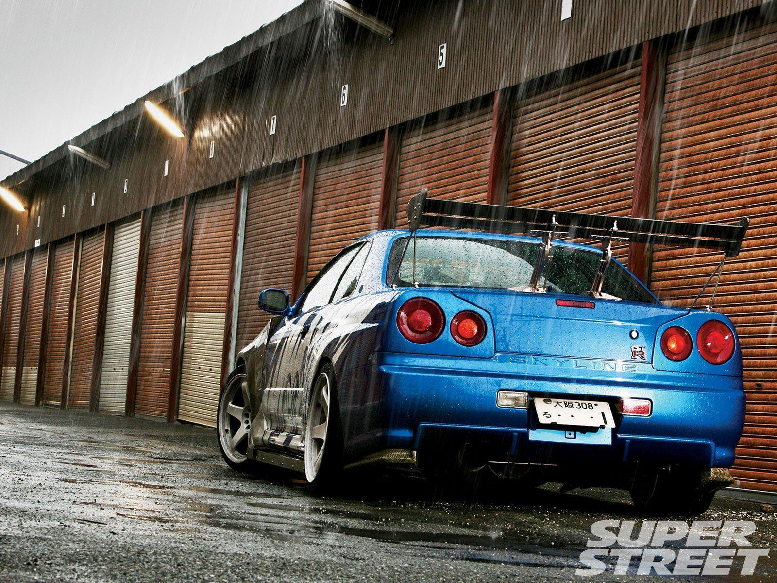 Обои nissan skyline gtr r34