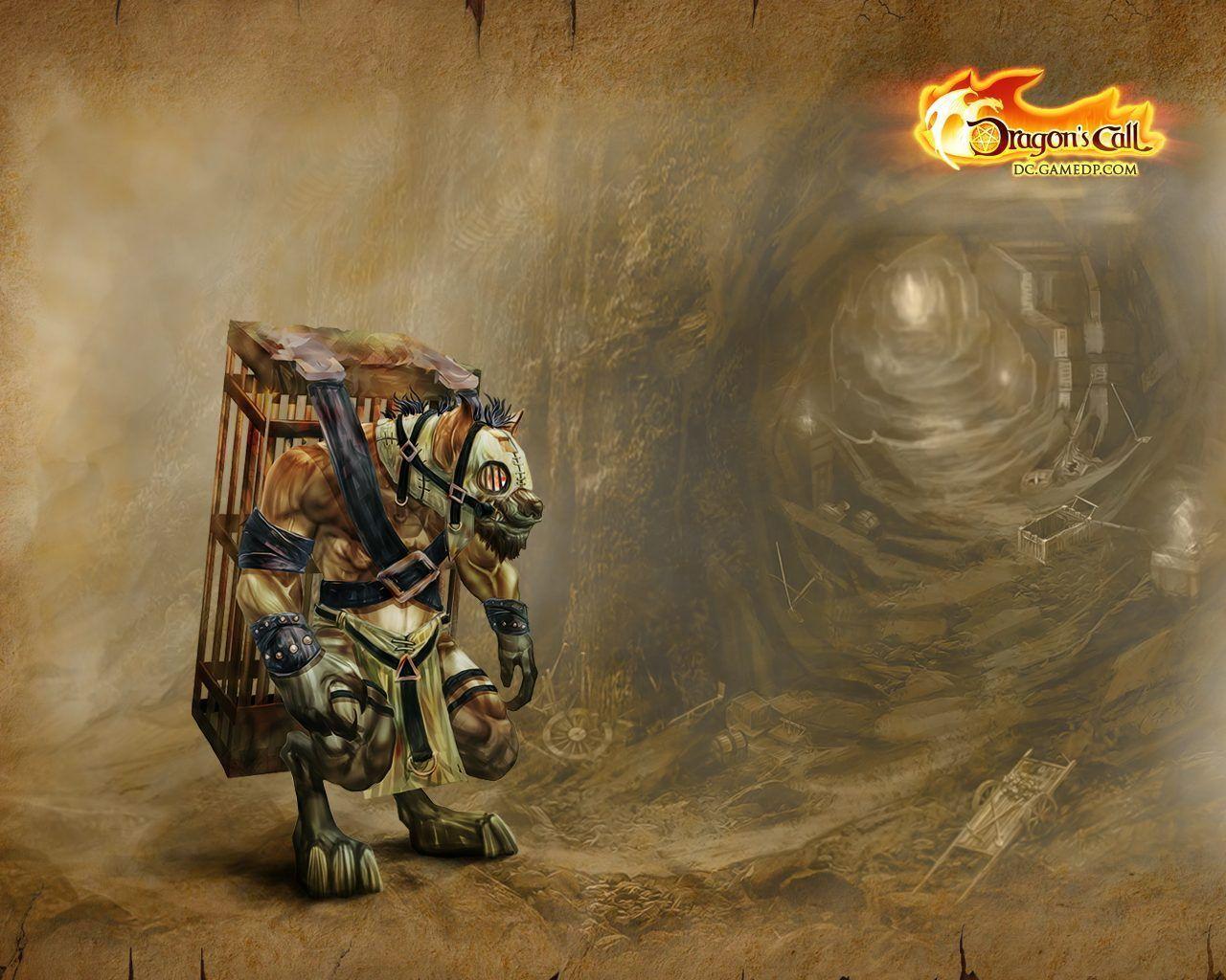 Minotaur Cave Worker Dragon Call Wallpaper 1280x1024PX Wallpaper