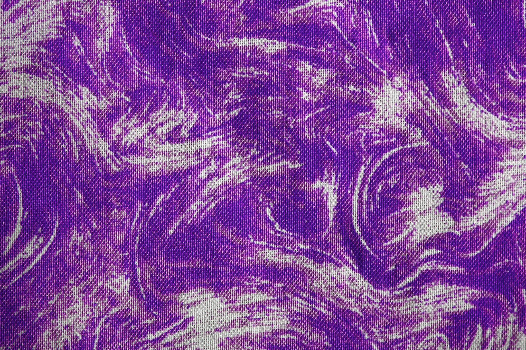 Fabric Texture with Purple Swirl Pattern Picture. Free Photograph