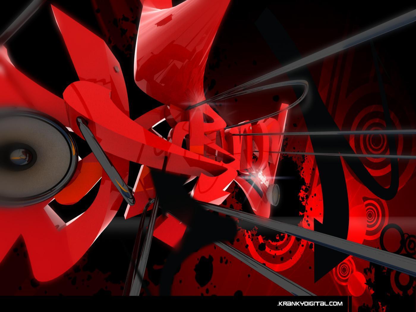 Full View and Download red graffiti Wallpaper with resolution