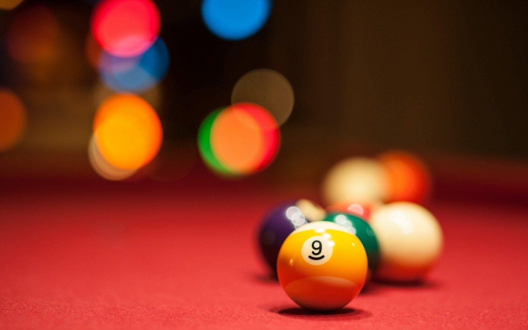 Photo Billiard Balls Bar HD Wallpaper