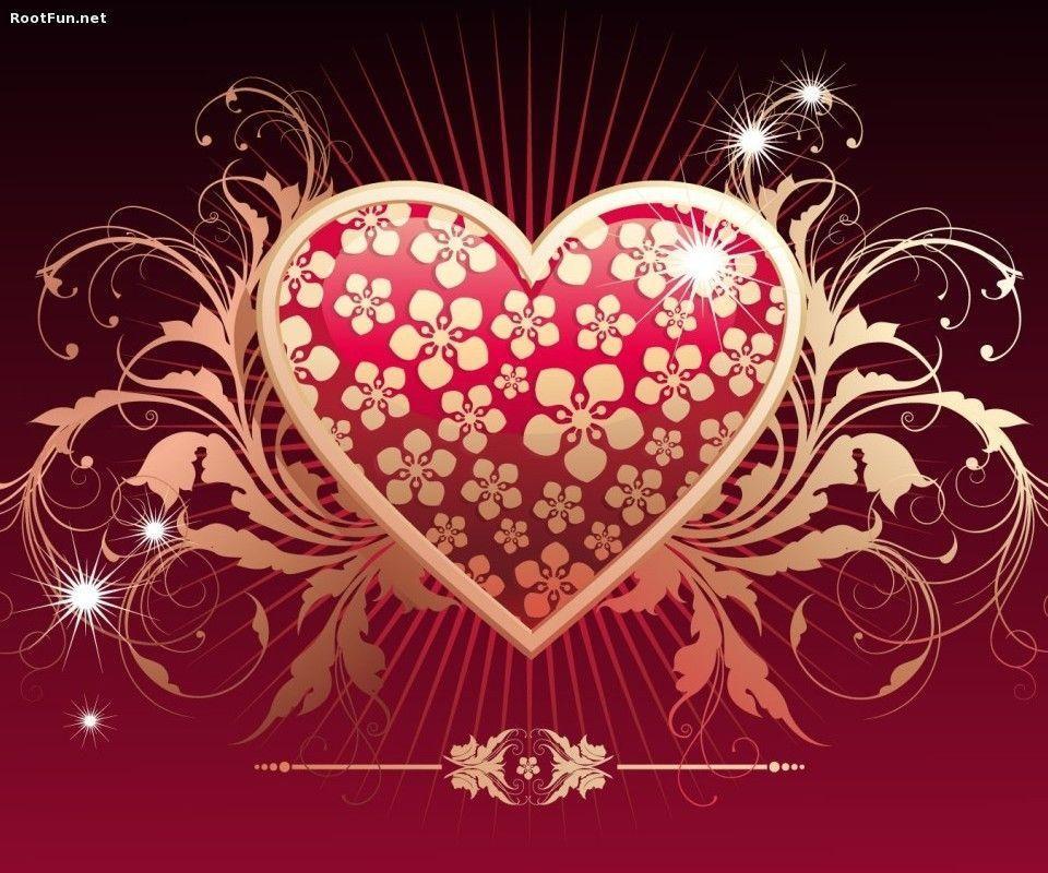 Beautiful Heart Love Wallpaper HD Desktop Wallpaper