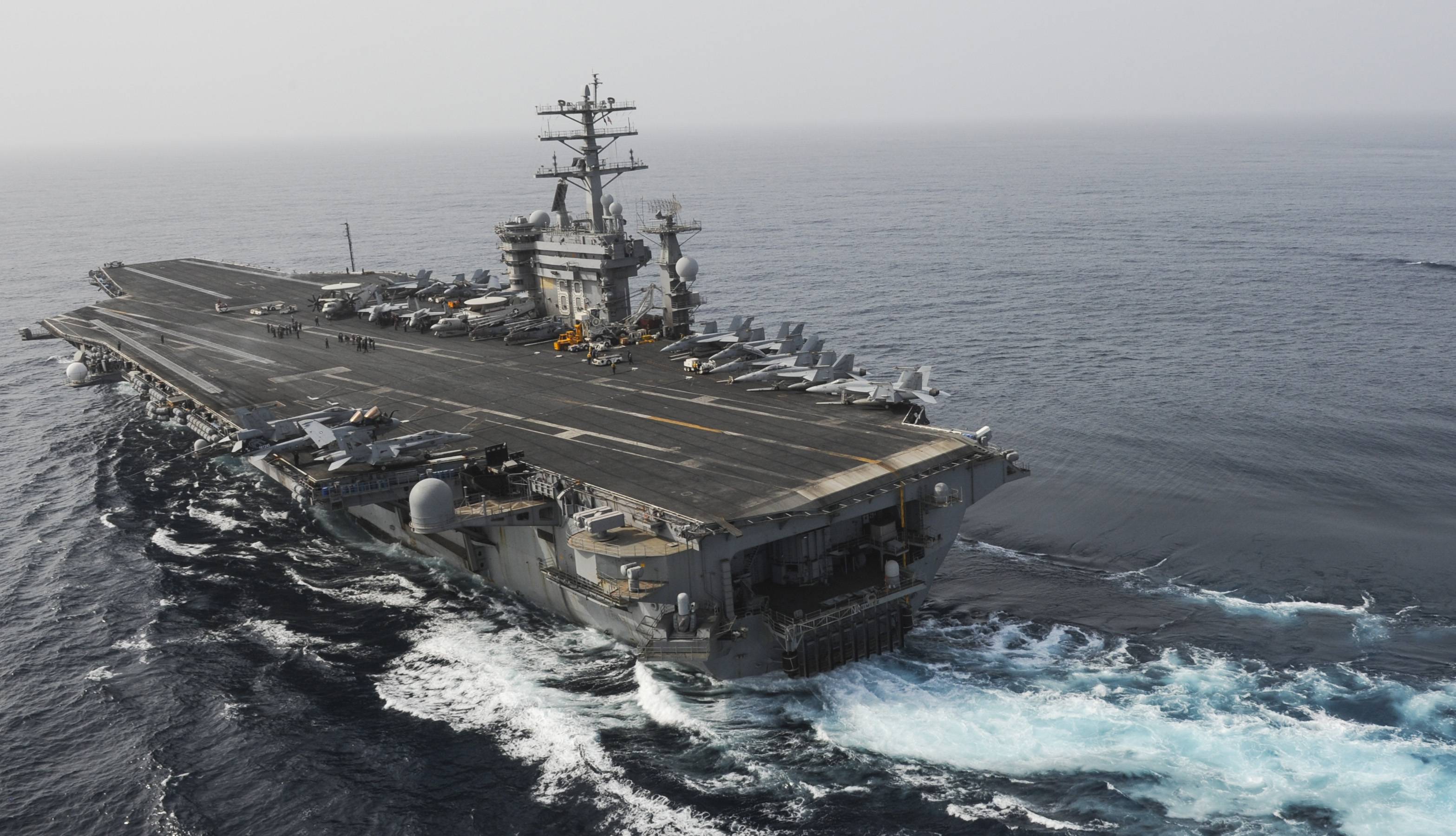 Download wallpaper USS Nimitz, aircraft carrier, aircraft carrier