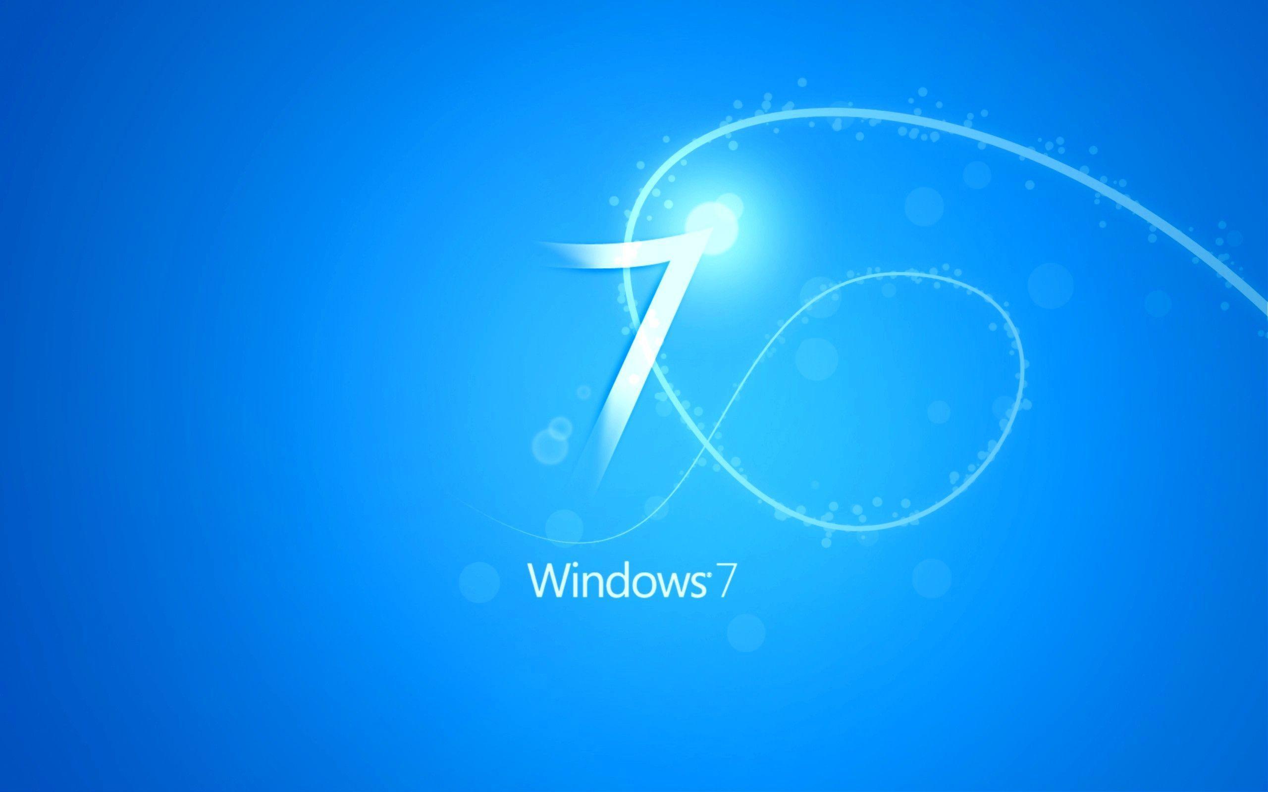 windows 7 blue free desktop wallpaper