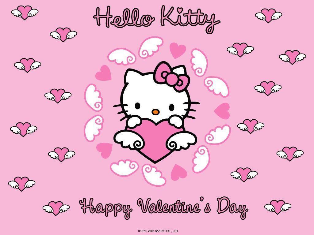 Mimmy and Hello Kitty: Wallpaper Hello Kitty Valentine&;s Day