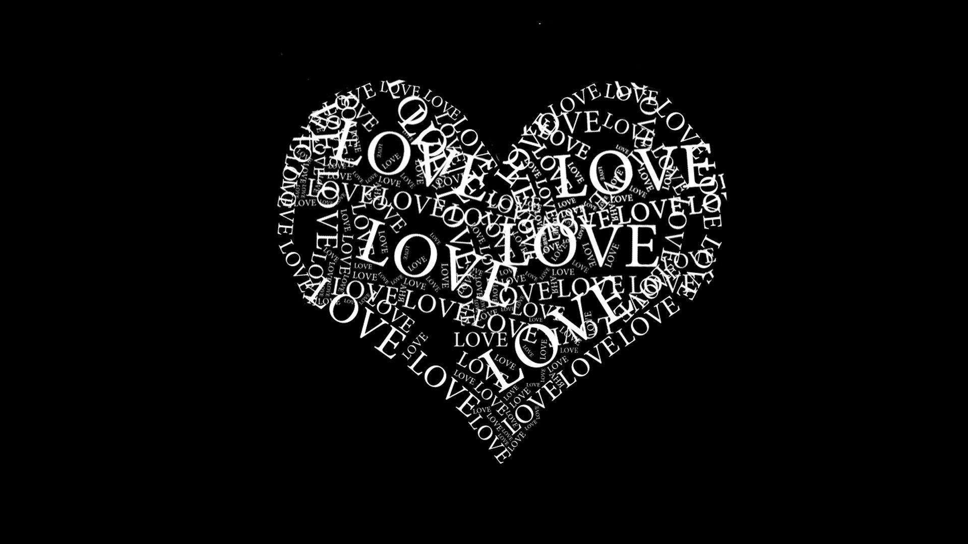 Love Wallpaper Black And White Picture Wallpaper