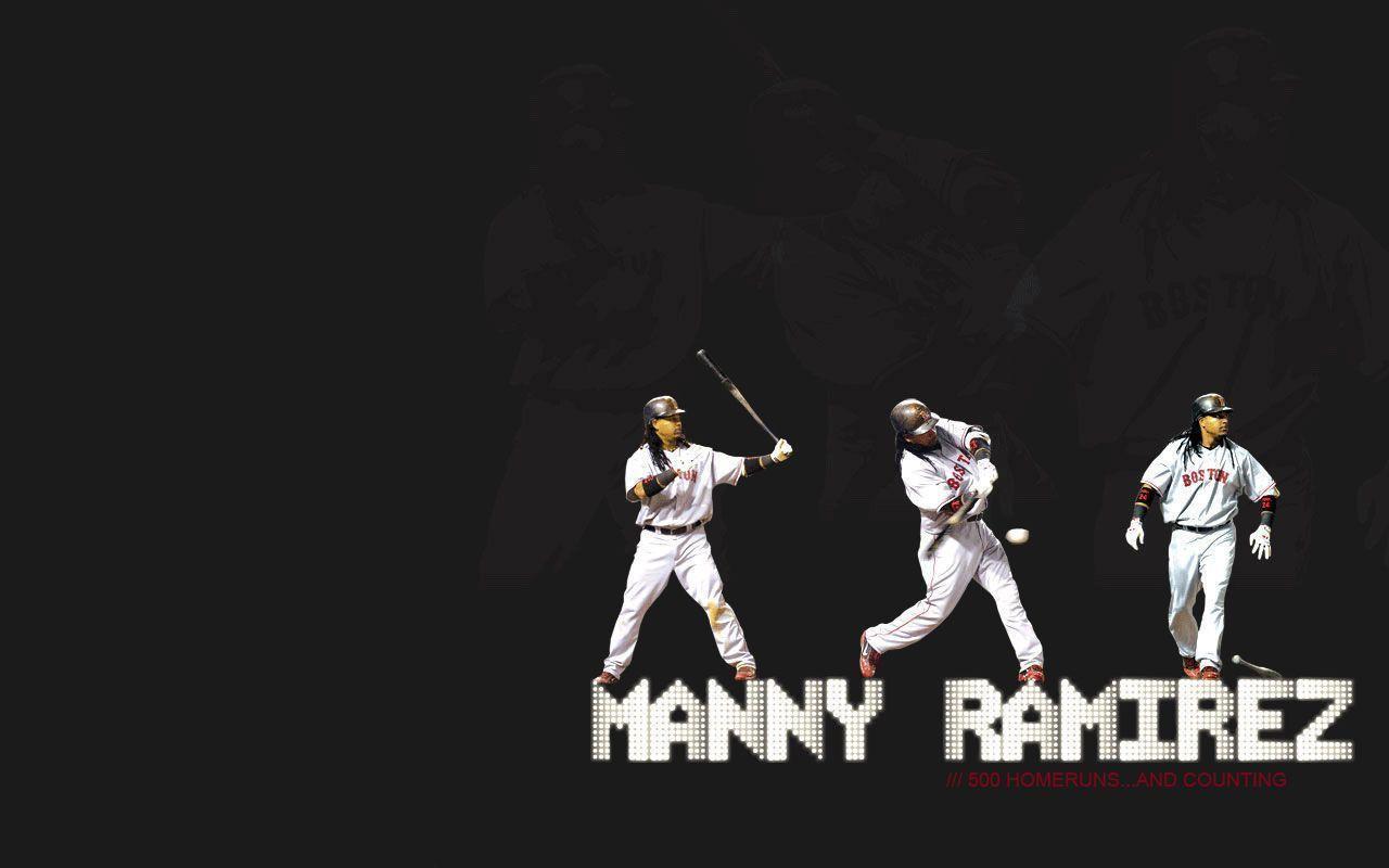 Boston Red Sox Archives Manny Ramirez On black Background taken