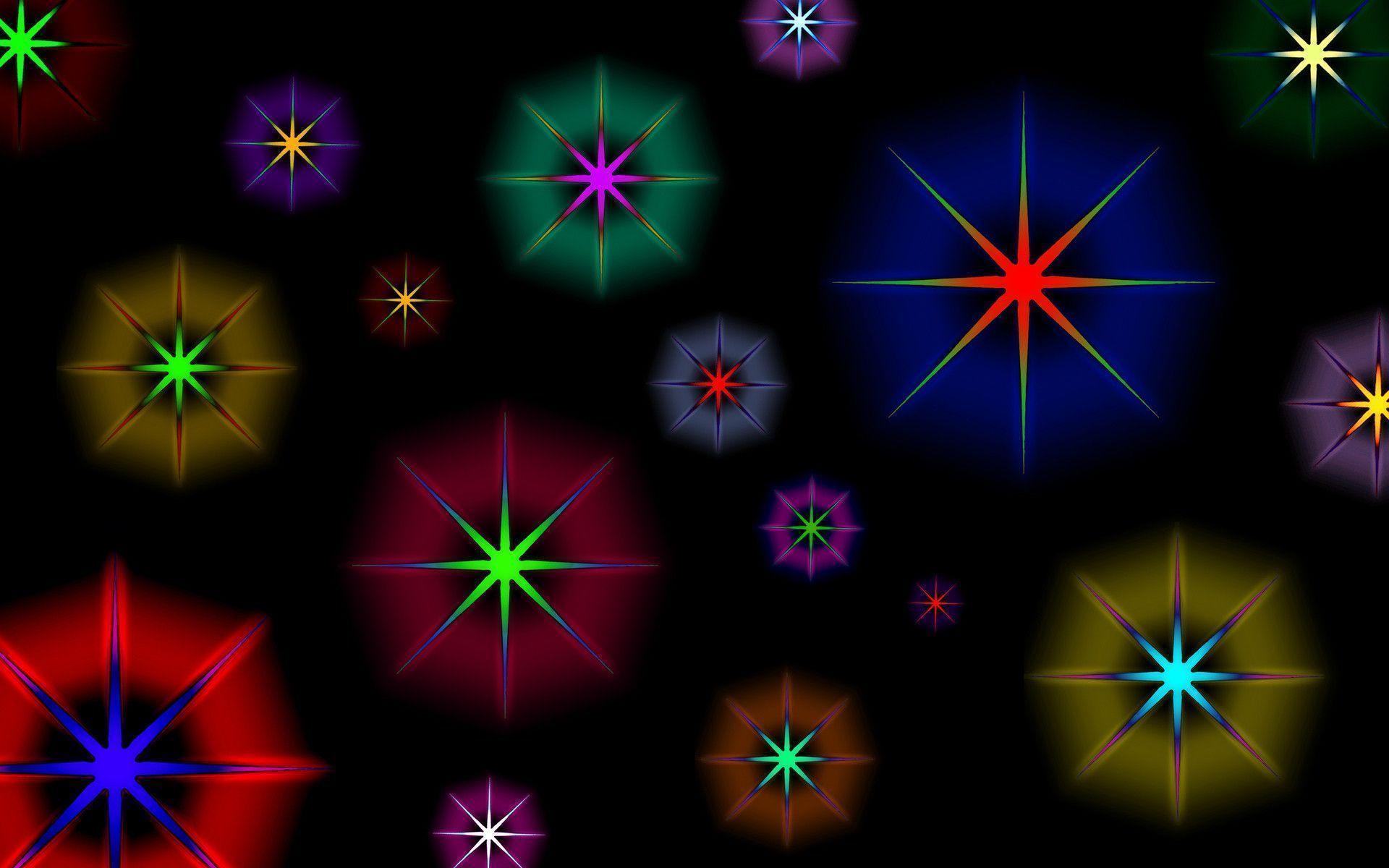colorful star wallpaper hd