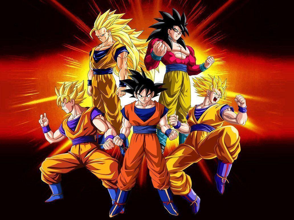 Wallpaper Goku Evolution