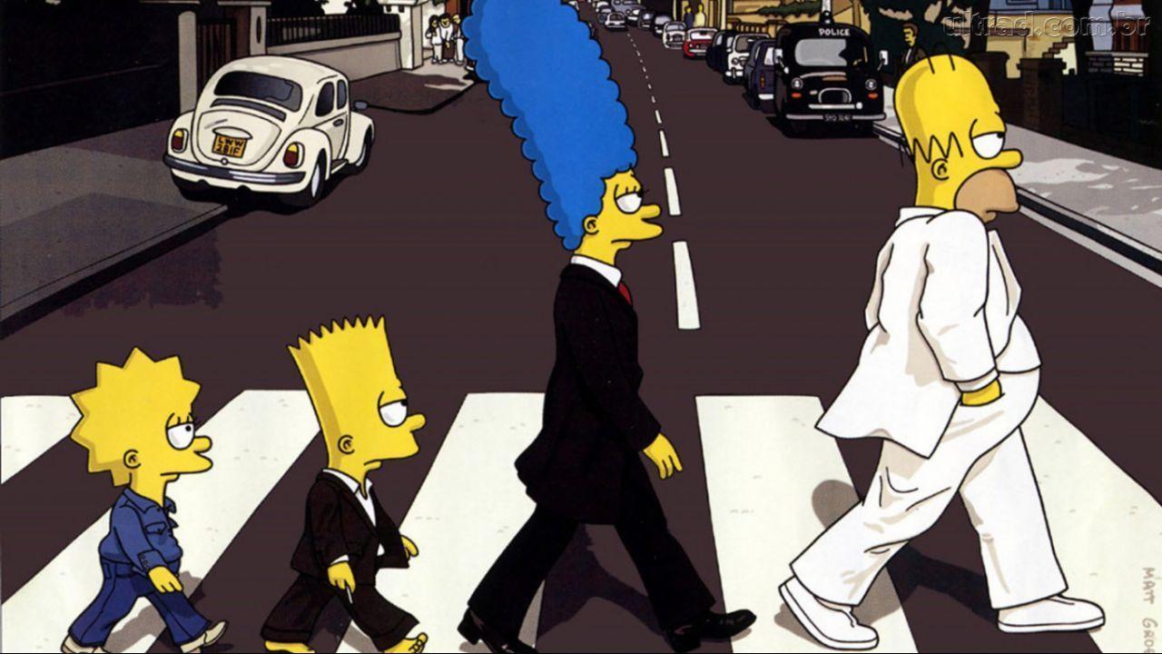 The Simpsons Abbey Road Wallpapers - Wallpaper Cave