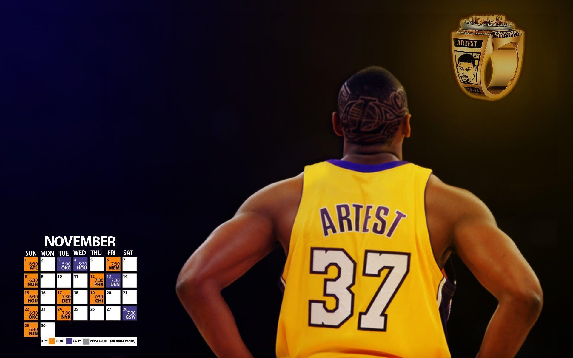 Download Background November Desktop Lakers Wallpaper