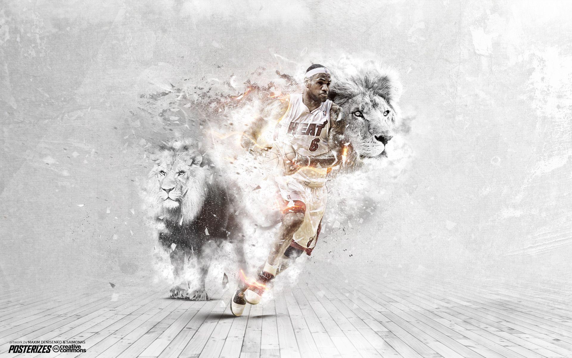 Miami Heat LeBron James Lions HD Wallpaper. TanukinoSippo