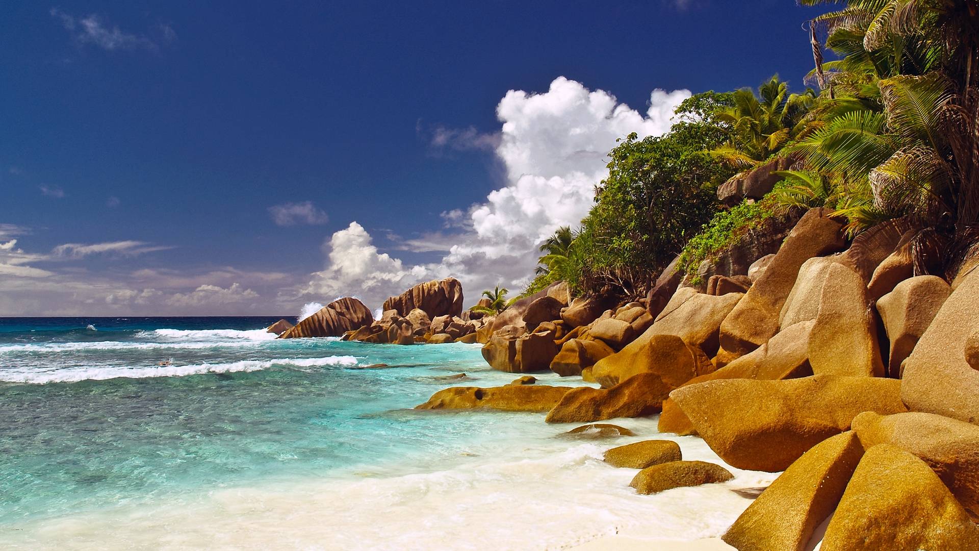 Seychelles Islands Corner HD Wallpaper 1080P & Islands