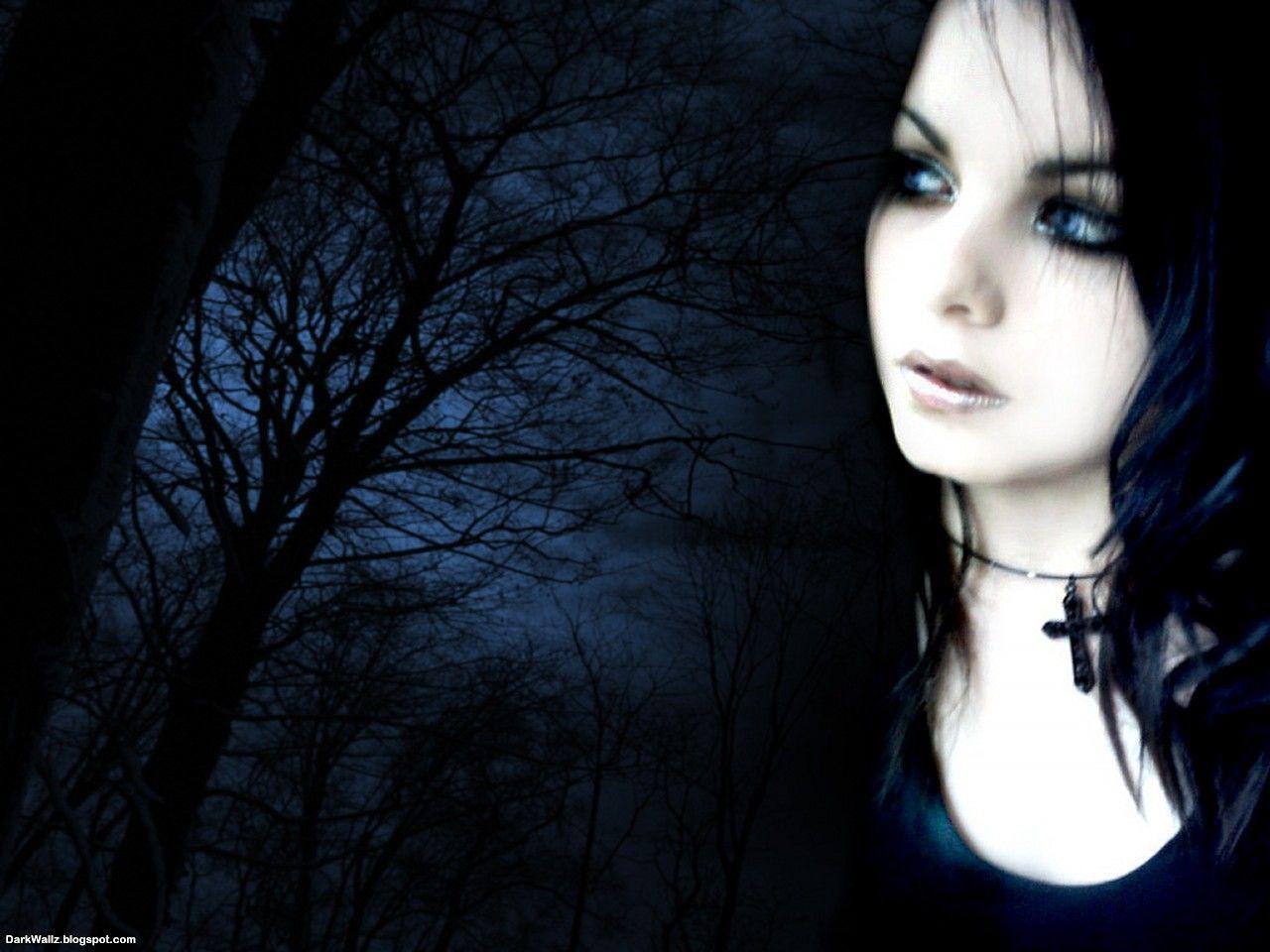Dark Girl with background dark gothic wallpaper. Dark Wallpaper