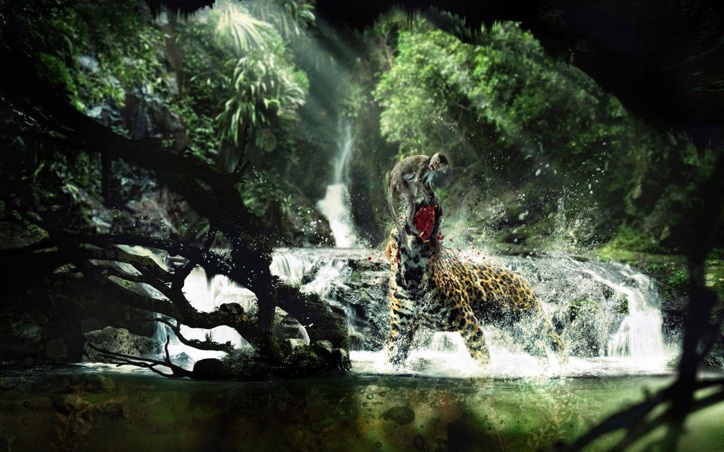 Jungle Animals Four PC and Mac 1366 X 768 Wildlife HD wallpaper  Pxfuel