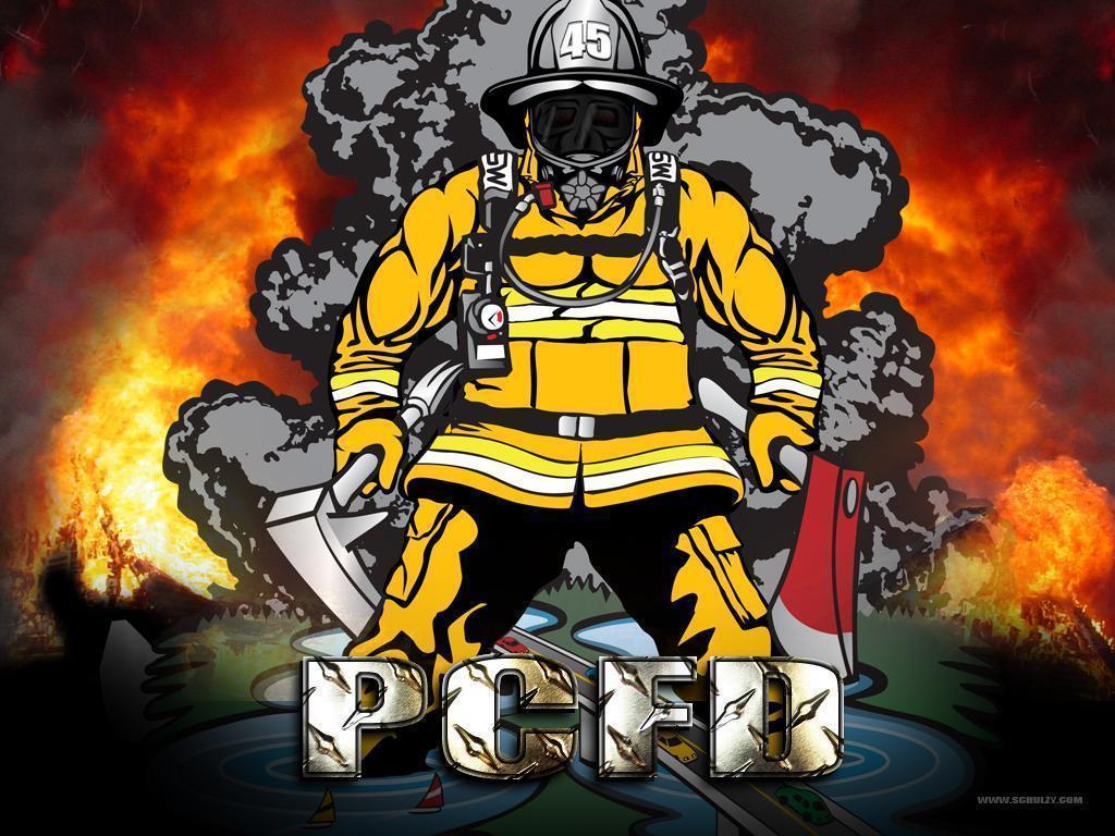 Female Anime Firefighter - Inferno Fighter - Firefighter - Sticker |  TeePublic