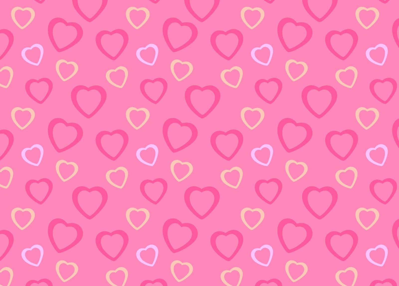 Seamless Love Hearts Background Wallpaper and Photo Download