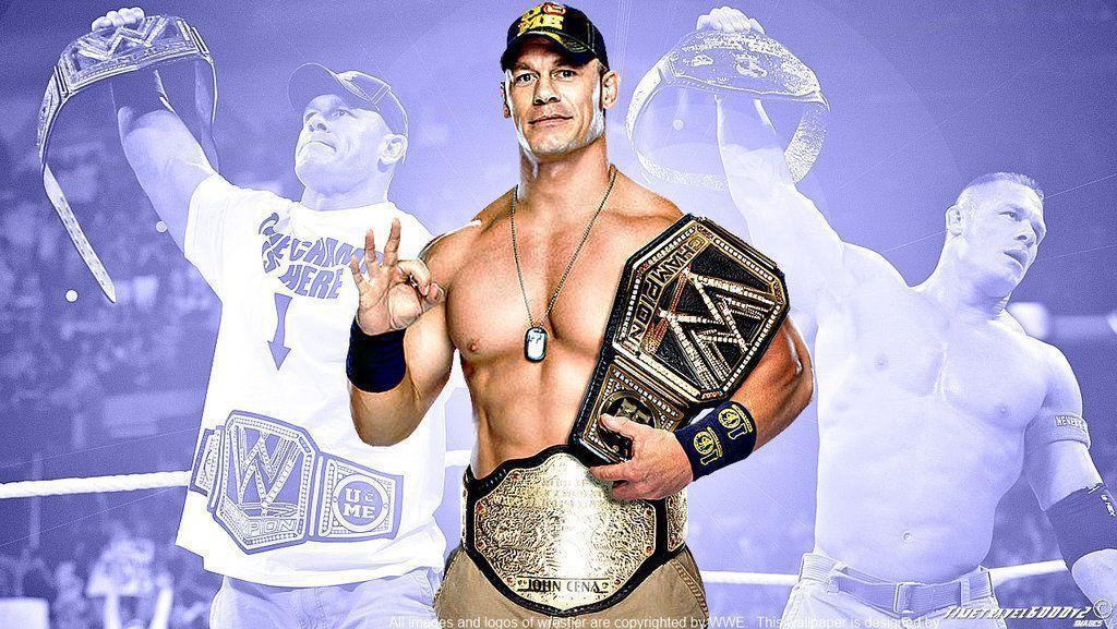 WWE John Cena Multi Color Wallpaper Widescreen V3