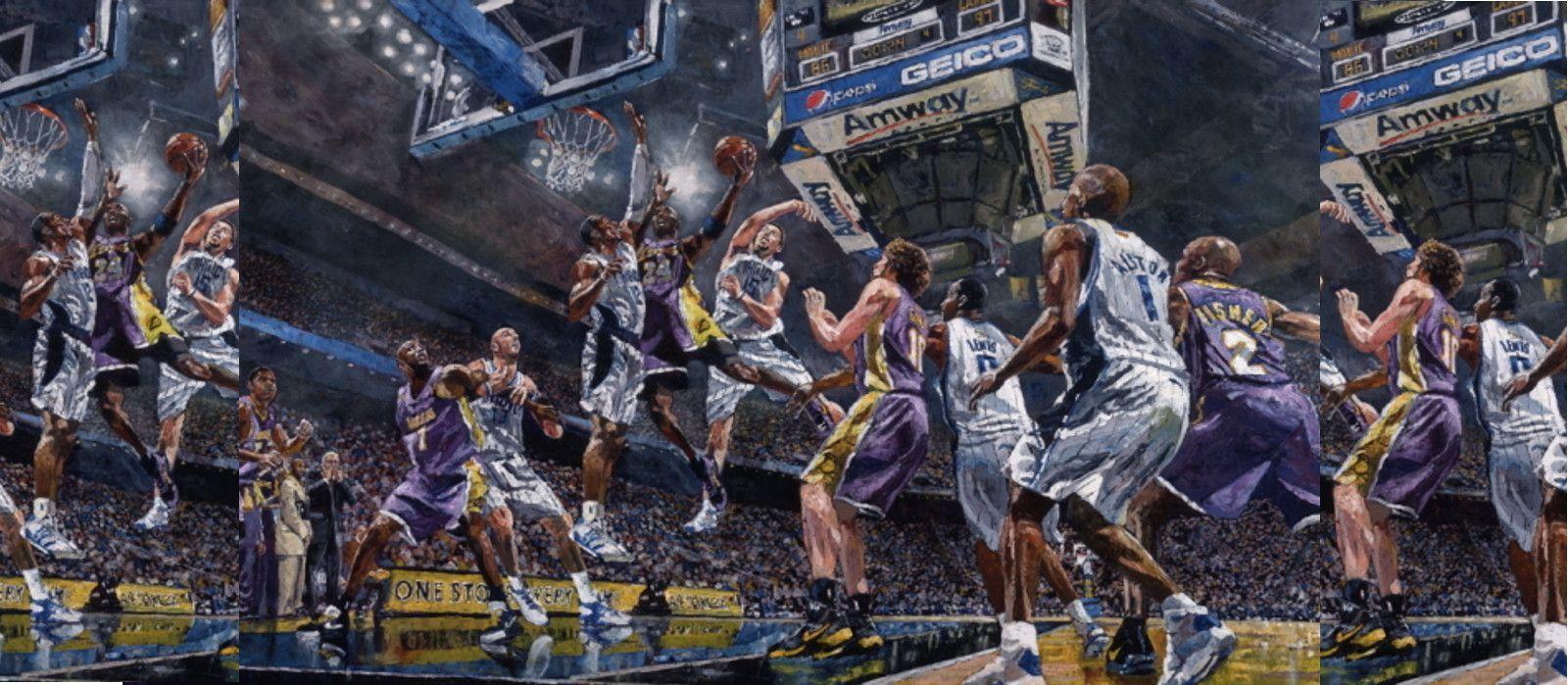 Blue Jersey Lakers Background. Lakerholics