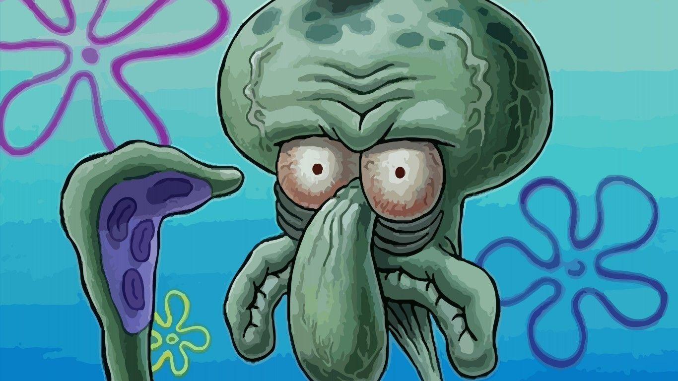 spongebob squarepants squidward face. HD Wallpaper and Download