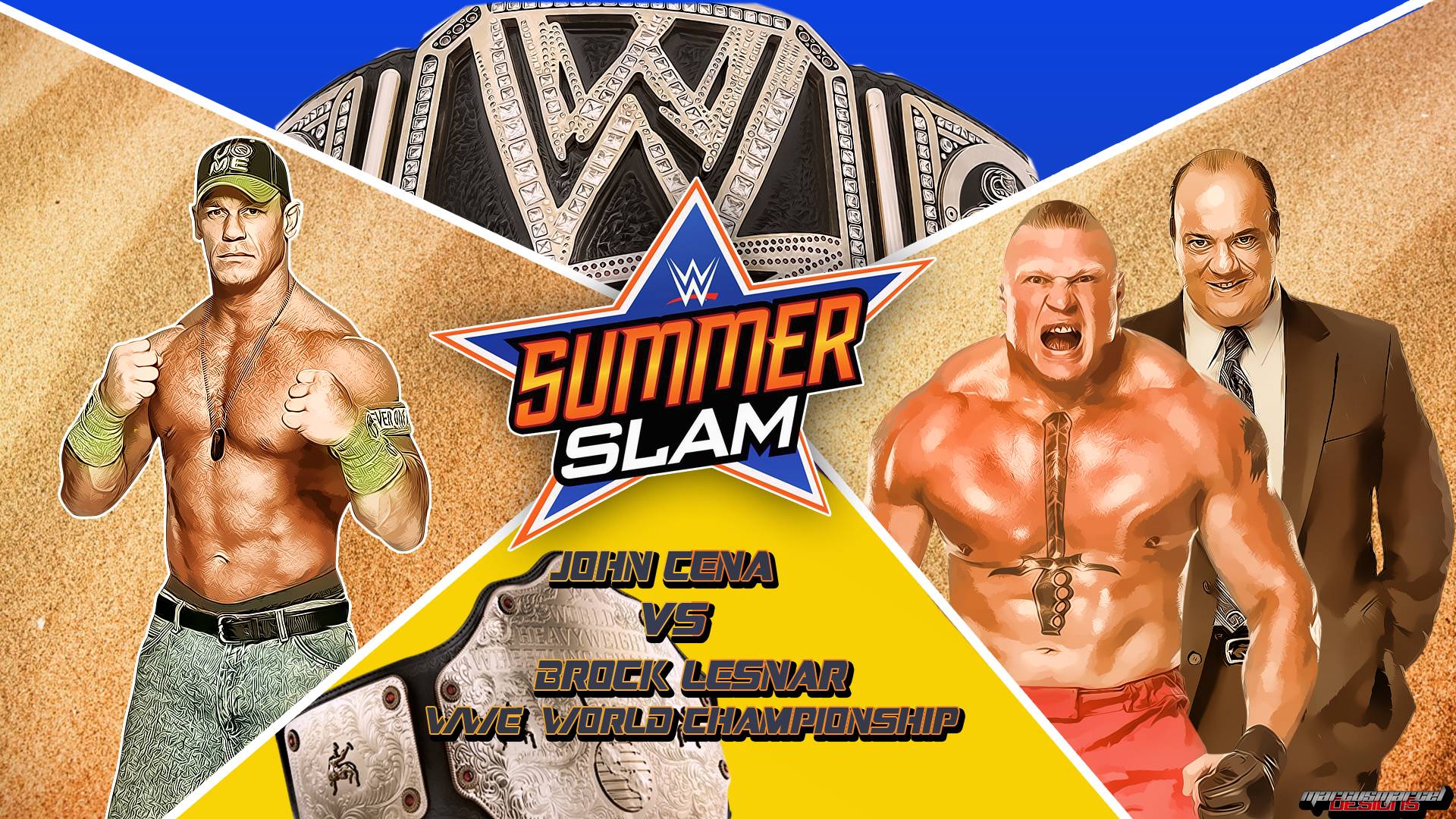 image For > John Cena Vs Brock Lesnar Summerslam 2014
