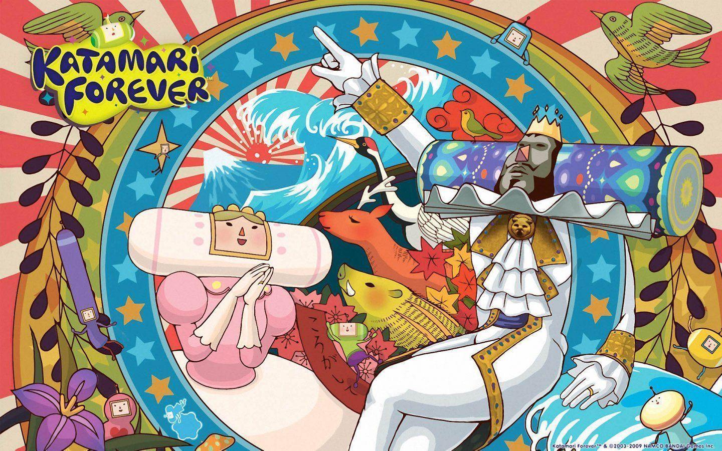 Katamari Forever king queen Wallpaper 1440x900. Hot HD Wallpaper