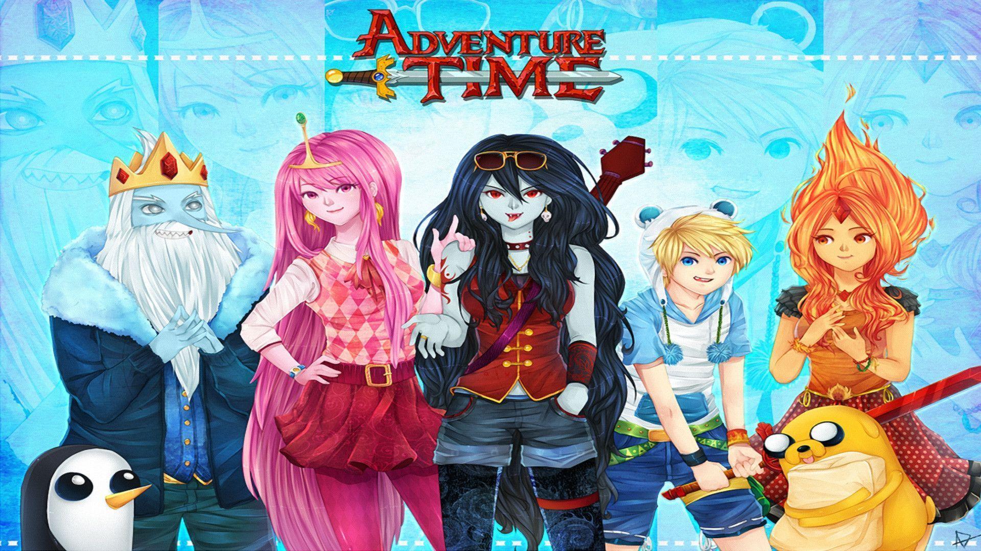 adventure time characters anime wallpaper