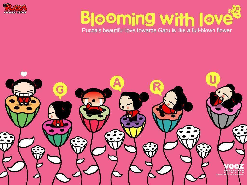 Pucca Wallpaper With Pink Background