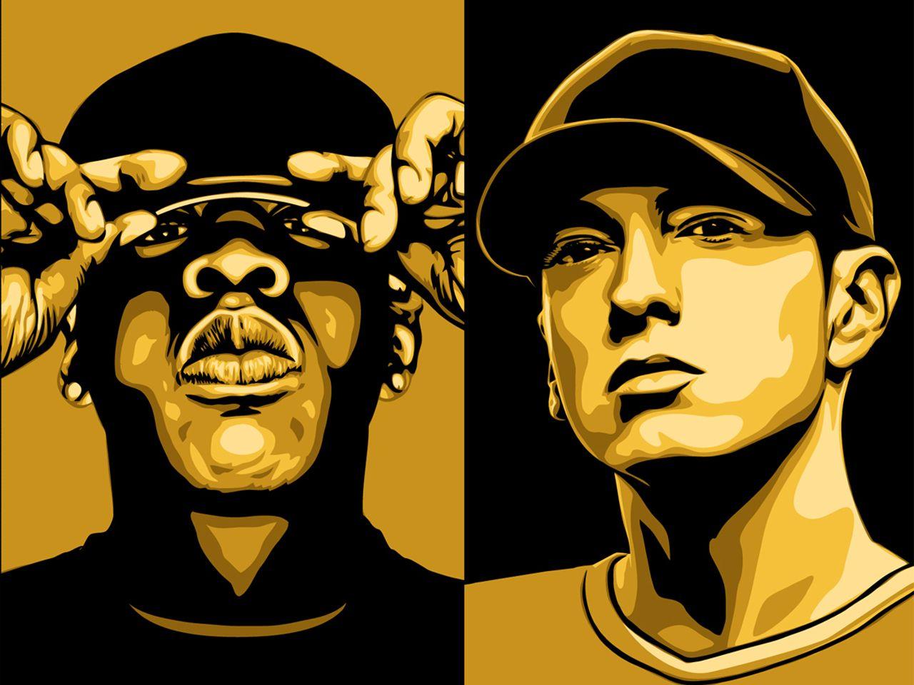 Lil Wayne And Eminem Wallpaper